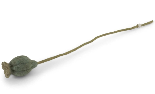Handgefertigte Filz-Blumen von Gry & Sif in Grün